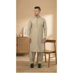 Tissu Popeline 100% Coton Respirant pour Hommes E-30 Café - Product Image 2