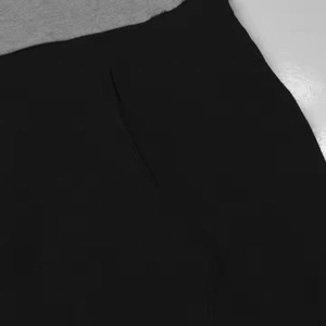 New Custom <b>Men's</b> 100% Cotton Terry <b>Fleece</b> Pullover Hoodie <b>Black</b> Grey Panel Designer Winter Season Plus Size Hoodie For <b>Mens</b> - Product Image 2