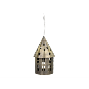 Adorno colgante de metal con forma de cabaña de la mejor venta para decoración de árbol de Navidad al mejor precio - Product Image 6