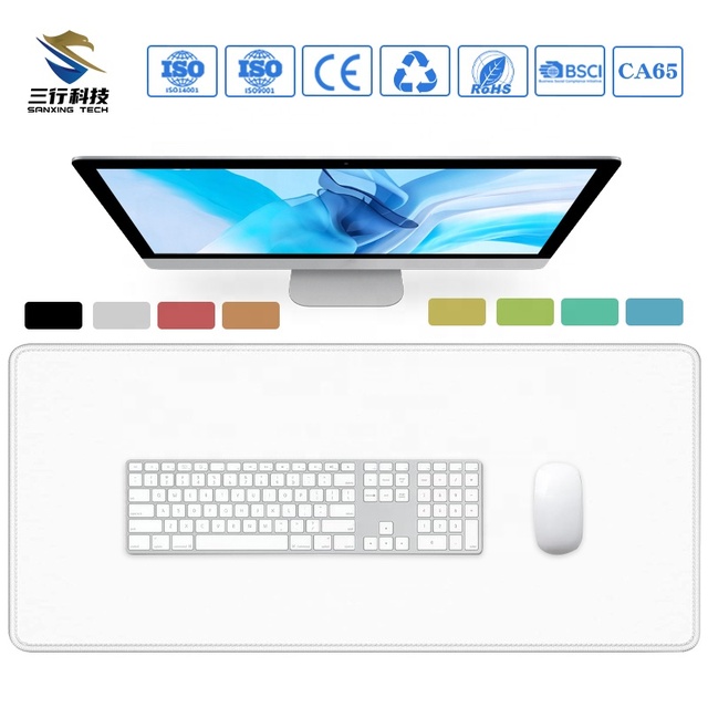 PC One-Sided Large Size Customizable Gaming Mouse Pad Rubber Base Ergonomic Anti-Slip Wrist Rest Water Resistant in Stock