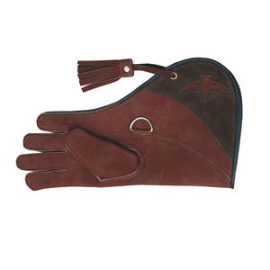 Guantes de Cetrería de Cuero para Caza de Águilas, Impermeables, Color Verde, con Bordado Personalizado, Profesionales - Product Image 4