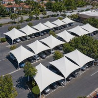 Membrana Tensada de PTFE PVDF para Techos Arquitectónicos, Cubiertas para Entradas de Edificios