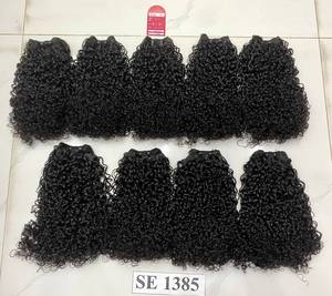 Paquetes de cabello humano de doble rizado Pixie Curl de 8 a 30 pulgadas Extensiones de paquetes de cabello humano rizado virgen 100% Sin desprendimiento Sin enredos - Product Image 1