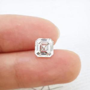 Asscher Cut Moissanite 2,0 MM-13,0 MM GRA Certificado Grabado con láser VVS Clarity Lab Creado Blanco D Color Joyas de piedras preciosas sueltas - Product Image 2