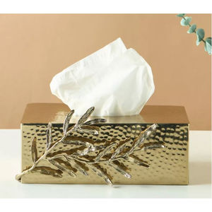 Porte-mouchoirs décoratif classique en relief avec motif de cheval, boîte à mouchoirs en métal de qualité supérieure, accessoires pour serviettes de table pour les fournitures hôtelières - Product Image 2