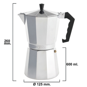 Caffettiera Classica in Alluminio, 12 Tazze (600 ml) - Product Image 5