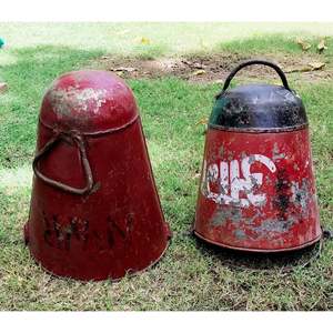 Macetas y jardineras de metal rústico antiguo vintage Producto coleccionable antiguo - Product Image 1