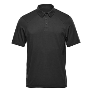 POLO de punto gris sólido personalizado de la mejor calidad para hombre con patrón Venta en línea - Product Image 3