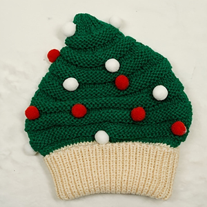 Wholesale Christmas <b>Black</b> Jacquard Knit Winter Warm Unisex Beanie Santa Hat Sports Cap Opp <b>Bag</b> Custom Logo Christmas Oem Service - Product Image 3