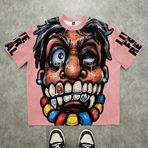 2026 Hot Selling T-Shirts Factory Direct Oversized Graphic T-Shirt Trendy Streetwear Vintage Style Loose Fit Casual Wears - Product Image 3