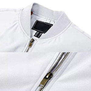 Chaqueta Bomber con logotipo personalizado para hombre, chaqueta Bomber de talla grande a precio barato para hombre, chaqueta Bomber de alta calidad - Product Image 4