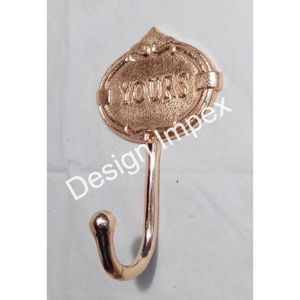 Crochet pour panier cadeau d'une seule pièce Meilleure vente en gros Crochets muraux Crochet de haute qualité fini or rose pour décoration bureau/maison - Product Image 3