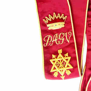 Venta al por mayor Masonic Regalia Degree Provincial Hombro Fajas Buena calidad Diseño personalizado Masonic Regalia Fajas - Product Image 2