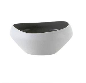 Platos de cerámica asimétricos hechos a mano de 8 pulgadas Cuencos Utensilios de cocina y vajilla con acabado brillante Chapado - Product Image 1