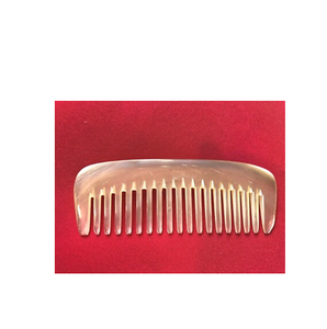 Peigne en corne de boeuf écologique fait à la main et pince à cheveux pour femmes Real Buffalo Logo pour Salon Home Styling Handmade - Product Image 5