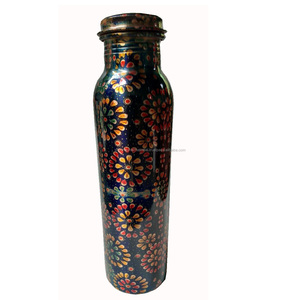 Original <b>Copper</b> <b>Bottle</b> New Design Enamel Printed Pure Metal Leak-Proof Water <b>Bottle</b> Stainless Steel Tumbler for Office Gym Use - Product Image 4
