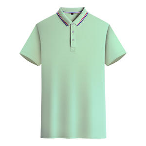Polo en coton personnalisé OEM, logo imprimé sur mesure, vêtements de travail d'entreprise d'été, t-shirt à manches courtes - Product Image 1