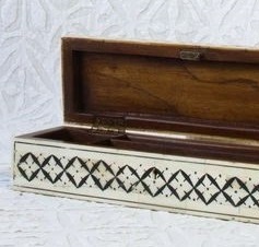 กล่องไม้ทำด้วยมือที่มีเอกลักษณ์ศิลปะการฝังเรซิ่นสำหรับเครื่องประดับของขวัญและการจัดเก็บ MOQ 2ชิ้น - Product Image 4