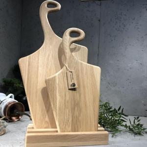 Planche à découper décorative en bois tenture murale ferme cuisine décor fait main rustique servant du pain au fromage - Product Image 3