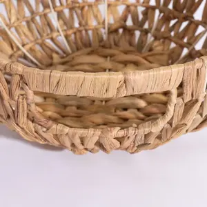 Bol de service alimentaire en rotin demi-rond de qualité supérieure Ustensiles de cuisine élégants Bol à fruits le plus vendu Parfait pour les repas et la vaisselle - Product Image 6