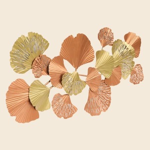 Mushroom <b>Leaf</b> Design Iron Metal <b>Wall</b> Art Panel Superb Outdoor Home <b>Decorative</b> Hanging for Interior Use - Product Image 2