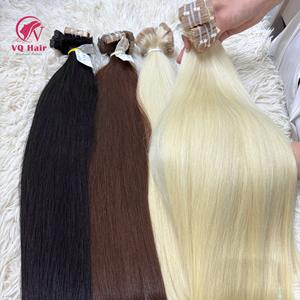 Cinta de lujo para el cabello 100% Extensiones de cabello humano crudo vietnamita Venta al por mayor Cinta de cabello crudo virgen alineada con cutícula recta natural - Product Image 1
