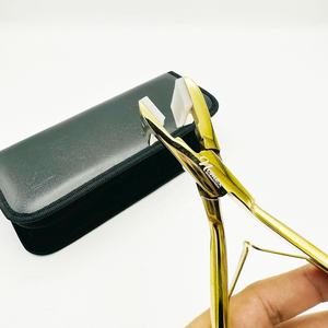 Pince à ruban professionnelle en acier inoxydable, pointes en silicone, plaqué or, pince à extensions de cheveux, scellage de qualité chirurgicale - Product Image 6