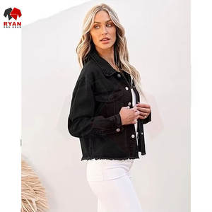 Veste en jean moderne pour femmes, adaptée aux tenues décontractées et aux activités de plein air, offrant un confort durable - Product Image 2