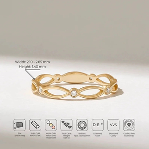 Anillo de Compromiso con Moissanita de Diseño Clásico Más Vendido, Corte Redondo Pequeño, Engaste de Bisel, para Novia - Product Image 6