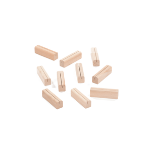 Portatarjetas de menú de madera para decoración de fiesta Portatarjetas de menú de mesa pequeña para forma cuadrada y tamaño pequeño - Product Image 2