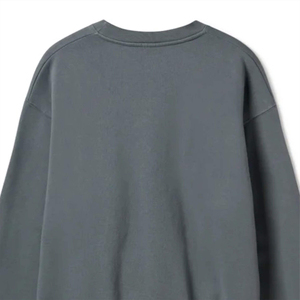 เสื้อสเวตเชิ้ตผ้าฟลีซผสมฝ้ายสีเทาเข้มแบบยูนิเซ็กซ์ ทรงโอเวอร์ไซส์ คอกลม แบบเรียบง่าย สไตล์สตรีทแวร์ ใส่สบาย อุ่น เหมาะสำหรับฤดูหนาว - Product Image 5