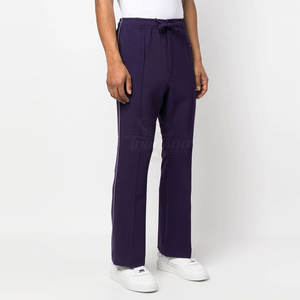 Pantalon évasé en coton de haute qualité pour homme, décontracté, léger, confortable, tissu à taille moyenne, motif droit, logo personnalisé, teinture unie - Product Image 3