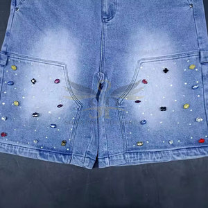 Short en strass personnalisé dernier modèle Vente en gros Short en strass décontracté à prix raisonnable - Product Image 5