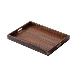 Ensemble de 2 plateaux de service en bois d'acacia en bois de gros - Product Image 2