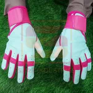Gants de frappe de Baseball légers en cuir de vachette personnalisables professionnels de haute qualité - Product Image 4