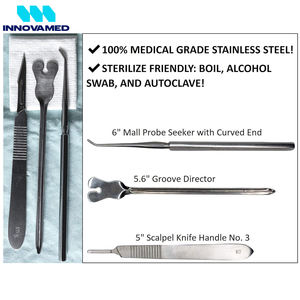 ชุดเครื่องมือผ่าตัดกายวิภาคศาสตร์ 12 ชิ้นพร้อมกระเป๋าพกพาสําหรับนักศึกษาชีววิทยาโดย INNOVAMED - Product Image 5