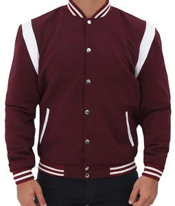 Chaquetas universitarias con letras de béisbol personalizadas para hombre al por mayor, chaquetas personalizadas con parches bordados y mangas de cuero, chaquetas para hombre al por mayor - Product Image 4