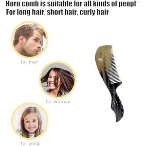 Peigne en corne de buffle fait main avec différentes tailles et couleurs Peigne à cheveux en poils Corne de poche Brosse à barbe Peigne et corne de vache utiliser topsell - Product Image 5