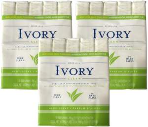 Fournisseur en gros, best-seller, savon solide au lait de chèvre Simply Ivory unisexe, 3 x 3,1 oz, vitamine E, hydratant, portable pour tous - Product Image 4