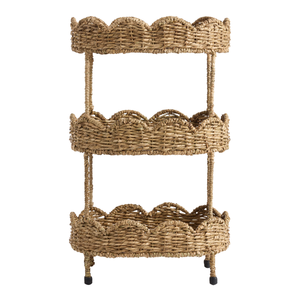 Artisans vietnamiens faits à la main en jonc de mer festonné tour de stockage à 3 niveaux conteneur de stockage de ferme prix de gros - Product Image 2