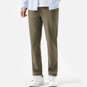 Pantalon de style sportif pour hommes OEM avec fermeture à glissière et pantalon à bandes multi-poches - Product Image 1