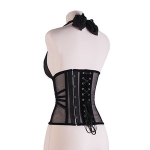 Alphatek premium <b>Black</b> bikni <b>corsets</b> Manufacturer Custom Stempunk net <b>corset</b> for Women Elegant <b>black</b> <b>corset</b> with shoulder strap - Product Image 2