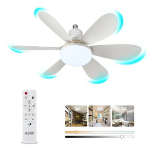 Cozylady Focos LED para Ventiladores 48W Luz LED E26/E27 3000K-6500K con Lámpara de Ventilador de 52cm Luz Cálida y Luz Blanca - Product Image 1
