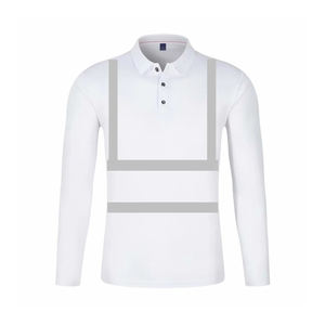 Top Selling High Visibility Safety <b>Polo</b> Shirt for Men's Long Sleeve Hi Viz Workwear Shirts for Men's at Wholesale 2024 - Product Image 2