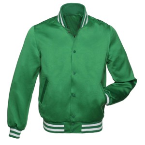 Blouson bombardier en satin de qualité supérieure-Tissu confortable et léger idéal pour un usage quotidien et des occasions spéciales - Product Image 1