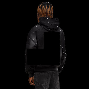 Sudadera con Capucha Personalizada para Hombre, Invierno, Color Sólido, Alta Calidad, 100% Algodón, Transpirable, Ecológica, Secado Rápido, Diseño con Bolsillo, Resistente a la Decoloración por el Sol - Product Image 3