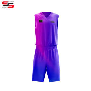 Basketball Uniforms <b>for</b> Youth Set <b>Kit</b> Suits Fully Sublimation Basketball Jersey Custom - Product Image 3