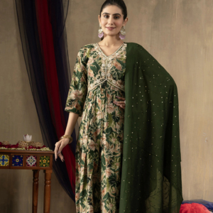 Cultural Opulence Deluxe Straight Kurti Pant Dupatta Set B2B Premium Ethnic Wear Diseñado para minoristas de alta gama - Product Image 1