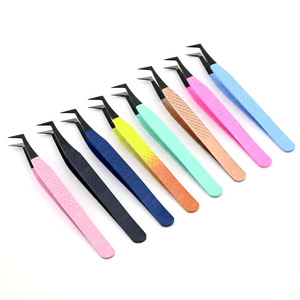 ที่ดีที่สุด90องศารัสเซียEyelash Tweezer Rainbow Plasmaสีขายส่งราคาProfessionalขนตาแหนบ - Product Image 6