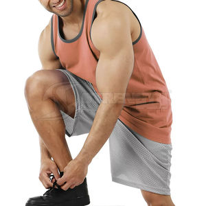 Débardeur de fitness pour homme en coton et fibre de bambou, respirant, confortable, de haute qualité, avec logo personnalisé, vêtements de fitness - Product Image 3